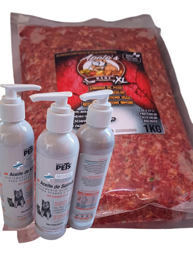 Alimento Barf Para Perro 5kg + Aceite De Salmón 250 Ml