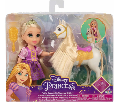 Disney Princesas Set De Rapunzel Doll & Maximus Petite