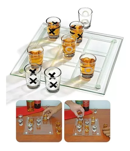 Jogo da Velha com Copos de Tequila Shot - Gorila Clube