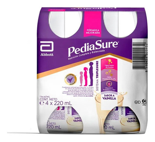 Pediasure Vainilla Liquido 4 X 220ml