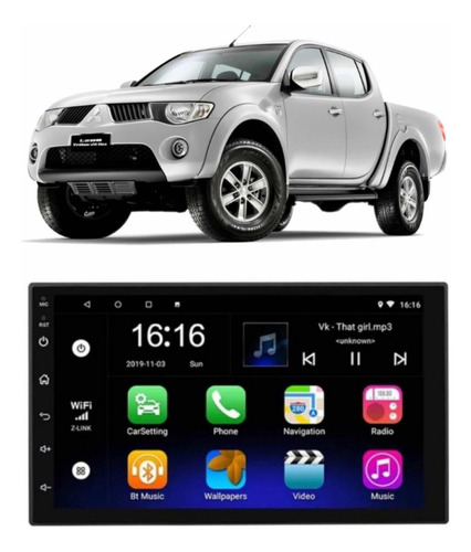 Radio Multimedia Android Mitsubishi L200 Wifi Gps C Reversa