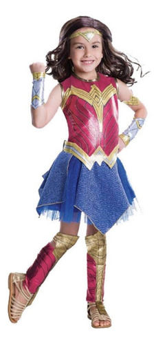 Disfraz De Niñas Cosplay Wonder Woman Para Halloween Fiesta
