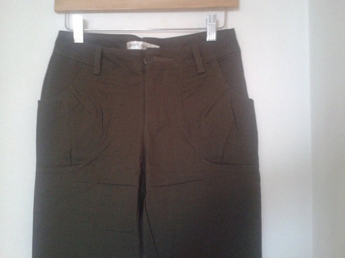 Pantalon Casual Color Army Green.