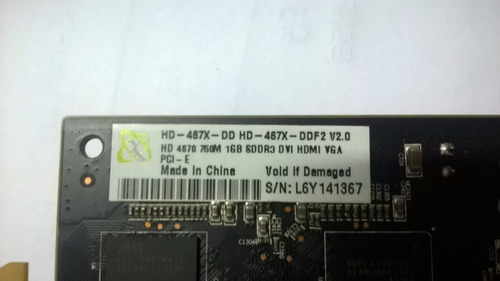 Xfx Hd-467x-ddf2 - Ati Radeon Hd 4670 1gb 128-bit Ddr3 Pci-e (Usado)