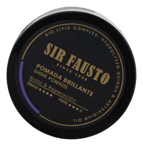 Sir Fausto Mens Pomada Brillante Barberia Modelado 100 Ml