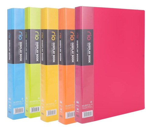  Carpeta A4 Con Fundas 40 Folios Varios Colores - Oferta!