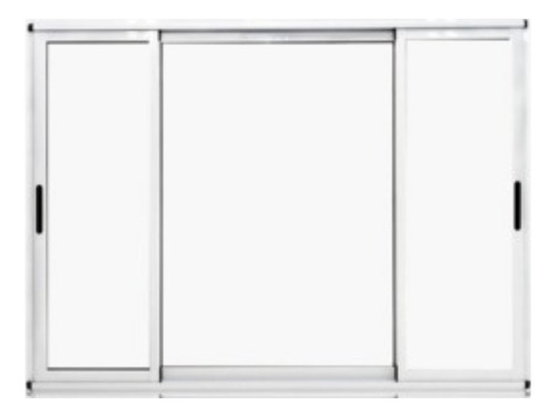 Ventana Modena Aluminio Negro 240x110 3hojas 2g V/ Dvh 4+9+4