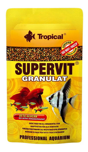 Ração Para Peixes Supervit Granulat 10g Sachê Tropical