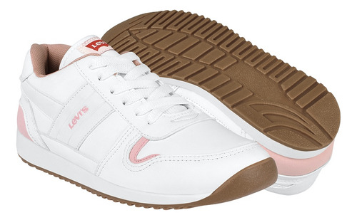 Tenis Casuales Dama Levi´s 0409470013 Simipiel Blanco