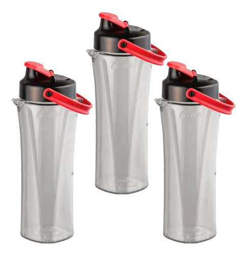 Imagen 1 de 2 de Vaso Tipo Termo X3 Unidades Para Licuadoras Oster Blend N Go