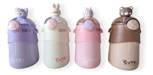 Botella Termo Acero Inox Infantil C/ Sorbete 480ml Tapa Cute