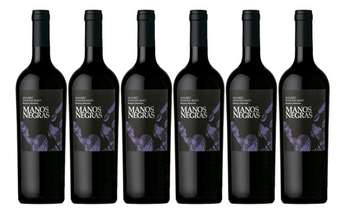 Vino Manos Negras Stone Soil Malbec 750ml X6 - Ayres Cuyanos