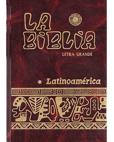 La Biblia Latinoamericana Letra Grande Color Rojo Vino
