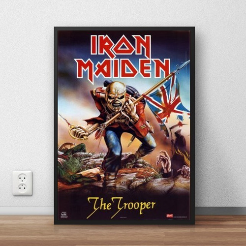 Coleção Iron Maiden Quadros Decorativos Com Moldura Premium 