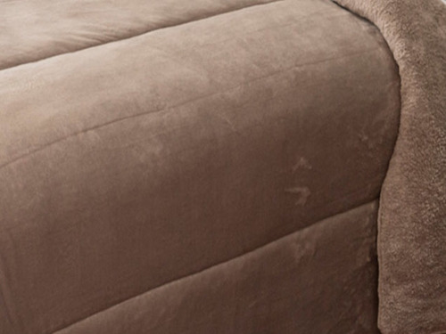 Cobertor Liso Beige Mega King Size Dormireal Edredón Térmico
