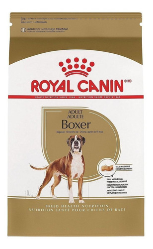 Imagen 1 de 2 de Alimento Royal Canin Breed Health Nutrition Boxer para perro adulto de raza grande sabor mix en bolsa de 12kg