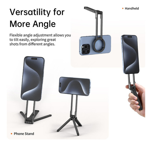Magnetic Phone TriPod Stand Para iPhone Mosquetón De Escalad