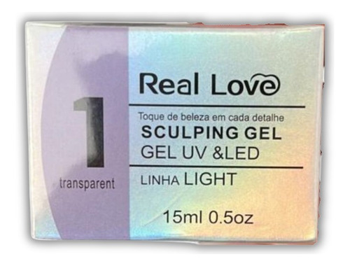 Gel De Unhas Para Modelagem 15ml - Real Love Light Uv E Led