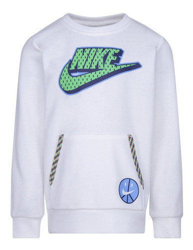 Poleron Crew Nike Kids Great Outdoors Crew Blanco Niño