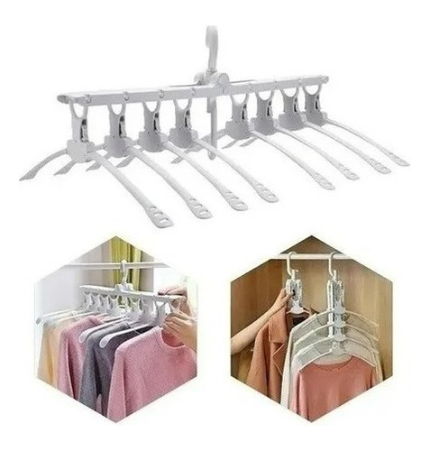 Perchero Plegable Colgador Para Ropa 8 En 1