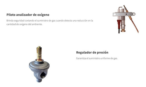 Imagen 4 de 8 de Calefactor Multigas Longvie Eca5s 5200 Kcal Sin Salida Tiza