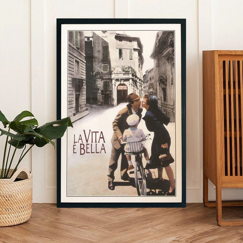 Cuadro 60x40 Peliculas - La Vida Es Bella - Poster Cine