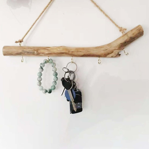 2 Gancho De Madera Montado En La Pared Accesorios De Gancho