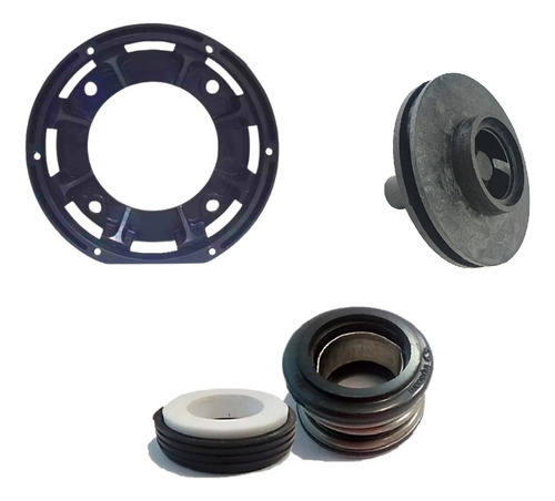 Kit Selo + Rotor E Flange P Motor Motobomba Piscina Weg Acf