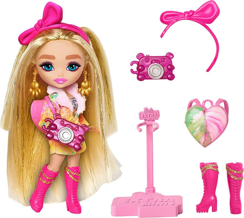 Barbie Muñeca Extra Fly Minis Viaje Con Moda Safari Hpt56