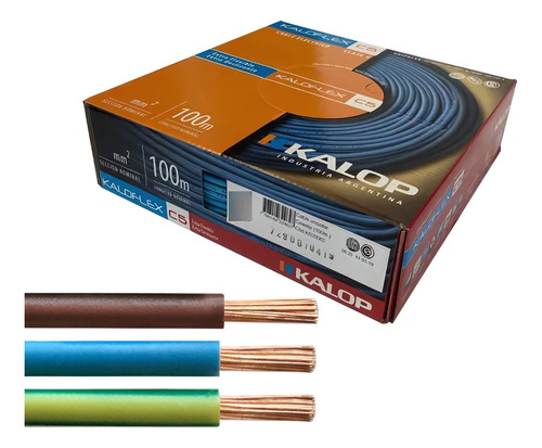 Pack X 3 Rollos Cable Unipolar 1.5mm Normalizado Kalop