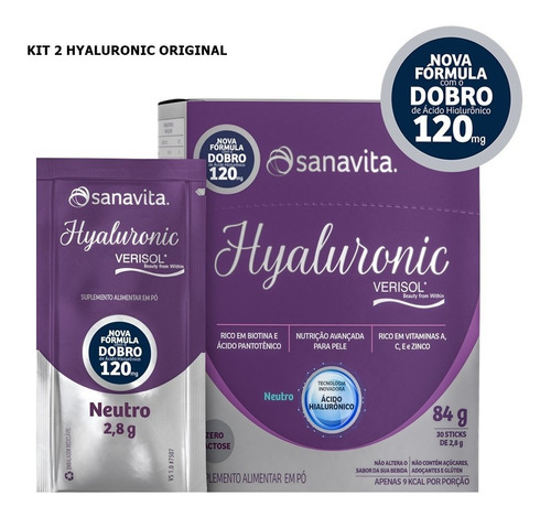 Hyaluronic Verisol Colágeno+ácido Hialurônico-sanavita Kit 