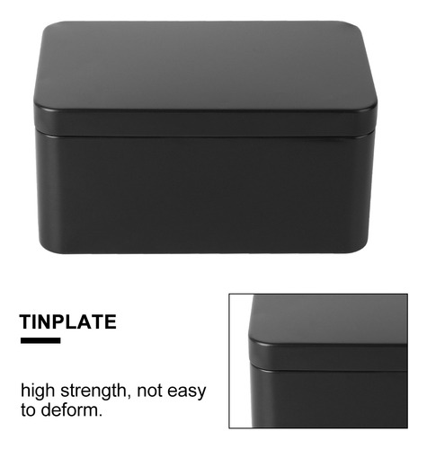 Caja Rectangular De Hojalata, Miniportátil, Para Guardar Hoj