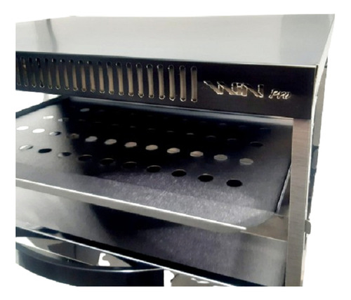 Grelha Assadeira Flat Pro7 Espetos Estacionários Cor Prateado 220v