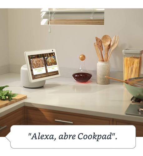 Echo Show 10 Pantalla Inteligente Hd Con Movimiento Y Alexa Color Blanco