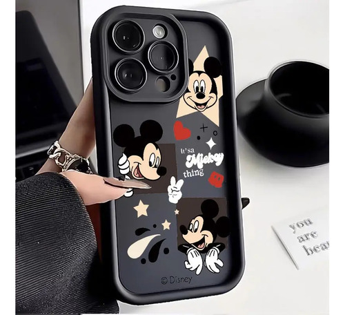 Funda De Teléfono Con Forma De Corazón De Mickey Mouse Para