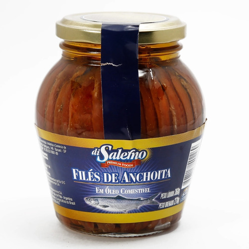 Imagem 2 de 3 de Filé De Anchova Di Salerno Em Óleo Comestível (360g)