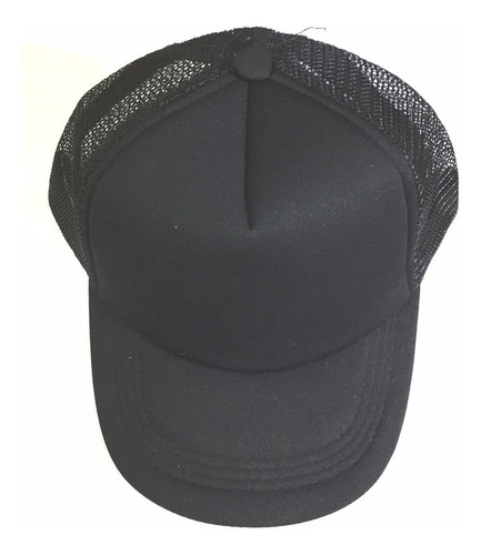 Gorra Unicolor Ajustable Malla Le Sak-  Negro