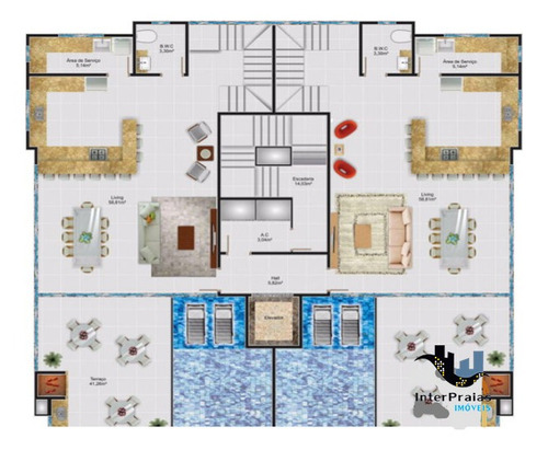 Imagem 6 de 16 de Apartamento Padrão Com 3 Quartos No Lê Premier - 45029-v