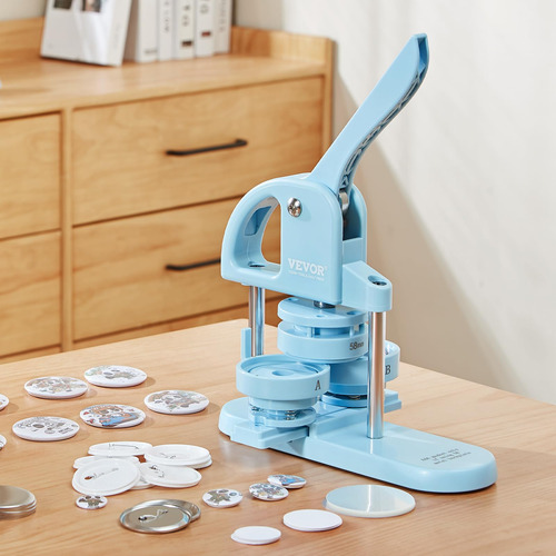 Button Maker Vevor 3 Em 1 Pin Maker 25/32/58 Mm Com 300 Unid