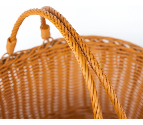 Cesta De Picnic Con Manijas De Canasta De 38 X 30 X 18 Cm