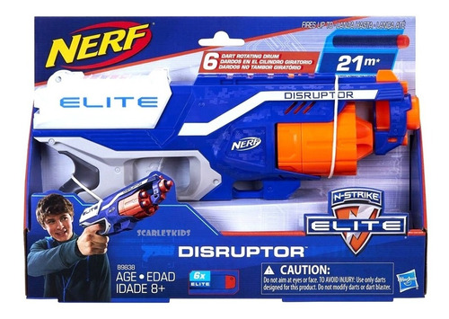 Nerf N-strike Elite Disruptor + 6 Dardos Combo Orig Hasbro