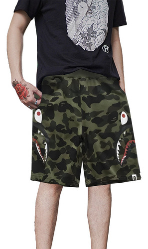 Shorts Hombre Bermudas Casual Short Deportivo Hiphop Street 