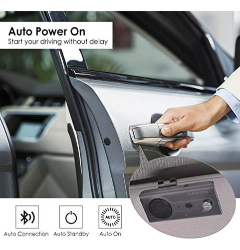 Avantree Ck11 Kit Manos Libres Bluetooth 5.0 Para Auto, Alta
