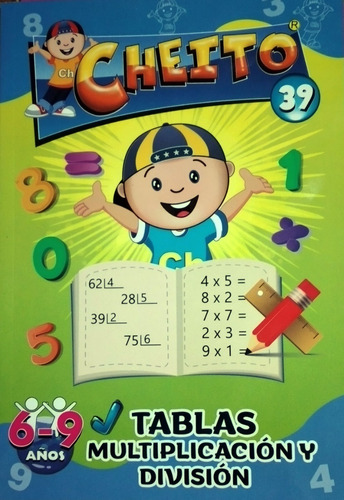 Cartilla Libro Cheito Tablas Multiplicacion Y Division