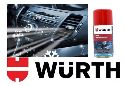 Limpa Higieniza Ar Condicionado Auto Wurth Remove Mau Cheiro Branco Carro Novo