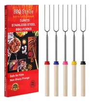 Comprar Parrillas Telescópicas Para Asar, 81 Cm De Largo, Pack De 5