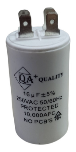 Imagen 1 de 1 de Capacitor 16mfd 250v Bomba De Agua Lavadoras Motores