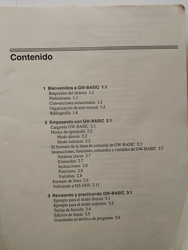 Microsoft Gw-basic Guía Del Usuario 3.2 (Usado)