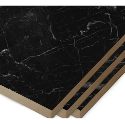 Set De 3 Repisas Flotantes Decorativas Minimalistas Mármol Negro