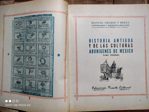 Historia Antigua Y De Las Culturas Aborígenes De México,2 T. (Usado)